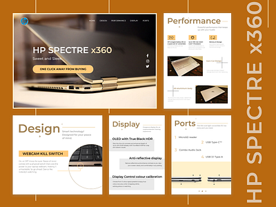 HP Spectre x360 Landing Page creative design creativity daily ui dailydesignchallenge dailyui design flatdesign landingpage ui ui design uidesign uiux