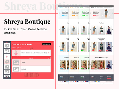 Shreya boutique branding creativity design flat flatdesign illustration ui ui design uidesign uiux