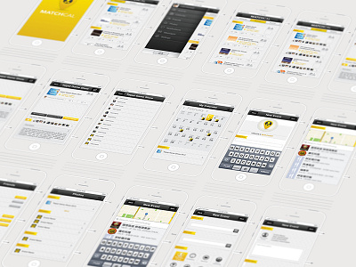 MatchCal Redesign Wireframe app calendar event ios iphone matchcal