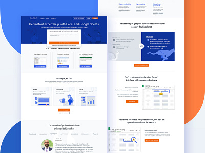 Excelchat platform ui ux web