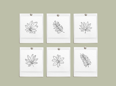 Inky Tropical Leaves Vector Illustrations creative market design drawing graphicdesign illustration leaves nature plants vector