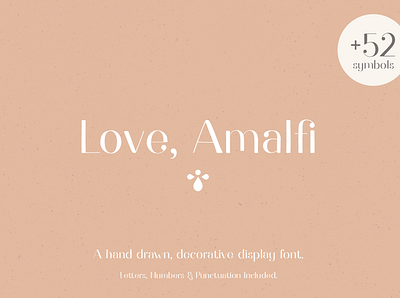 Love Amalfi Display Font branding creative market design font design font designer graphicdesign lettering type vector