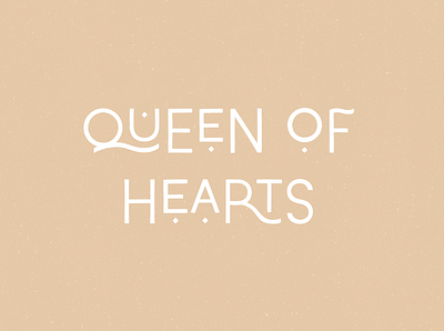 Queen of Hearts branding creative market design font design font designer graphicdesign lettering type vector