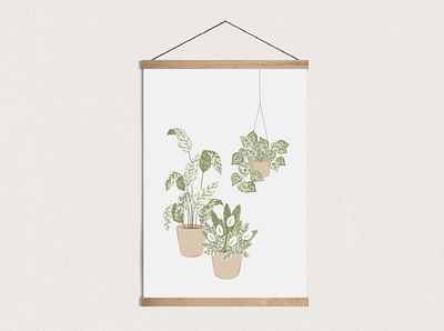 House Plants Illustration creative market design drawing graphicdesign illustration leaves nature plants vector