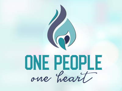 One People, One Heart branding event flyer logo marketing