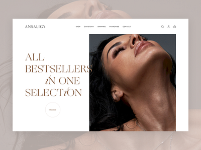 Ansaligy - E-commerce Concept Main Page