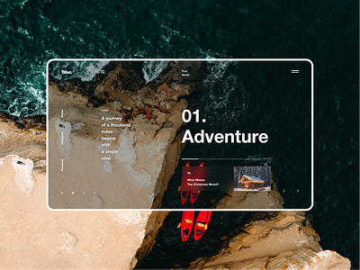 Adventure adventure design sea travel ui ui ux web web design