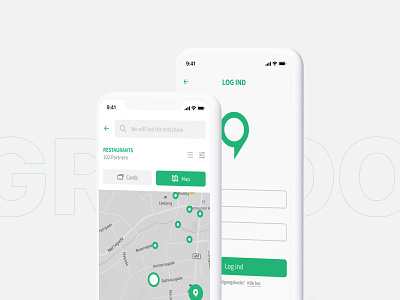 Groo - Shopping app airnauts airnauts studio app app design app design shopping app graphic design interface log in login map mobile search shopping ui ux
