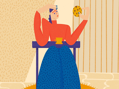 cookie digitaldrawing editorial illustration editorialillustration fashionillustration illustration illustrator pattern procreate texture uidesign uiux ux webillustration