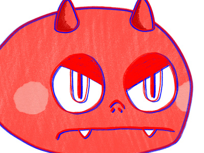 Devil devil grumpy illustration mad sticker