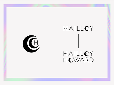 Hailley Howard Branding – Part 1 black and white brand identity branding custom type logo logotype minimalism minimalist design moon photography photography branding photography logo wordmark logo