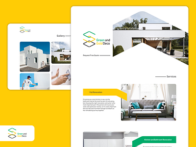 Green & Gold Decoration UI adobe xd adobexd australia building decoration gold green interior design ui ui ux ui design uidesign ux ux design uxdesign web web design webdesign website design