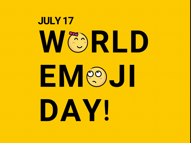 World Emoji Day emoji emoji day emotion illustrator july july 17th kiss smile world world emoji day