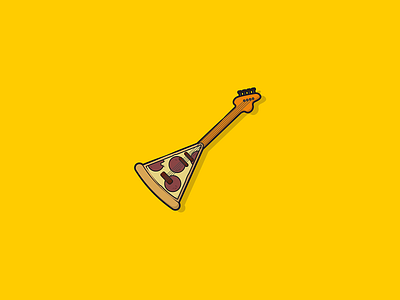 Guitar Pizza adobe illustrator design food food porn guitar illustration illustrator music pizza pizza lover vector