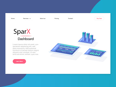 Landing Page Concept - Minimal dashboard landing page ui user experience user interface ux website