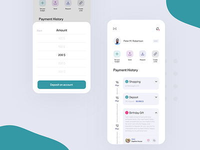 Banking app app basic design finance interface ios mobile ui ux