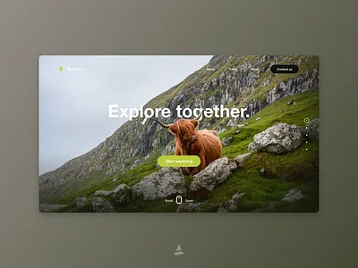 Explore Landing Page dailyui design interface ui website