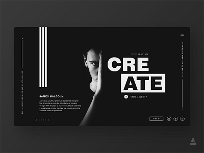"Innovate and Create" landing page art dailyui design interaction interface signup uidesign website