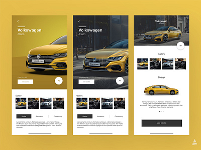 Volkswagen App app art car dailyui design interaction interface ui uidesign ux volkswagen website