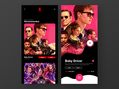 Netflix App app art design dribbble interaction interface netflix ui uidesign ux