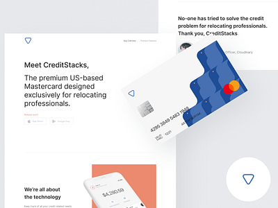 CreditStacks - Fintech Website and Credit Card animation bitcoin bitcoin wallet credit card crypto crypto wallet cryptocurrency financial fintech freelance insurtech ios iot landing landing page minimal mobile product revolut simple