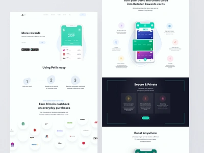 Pei App - Fintech Cashback Website animation bitcoin cashback crypto finance finance app finance business finance financial financial financial advisor financial dashboard financial services fintech freelance ios iot iphone minimal mobile ui