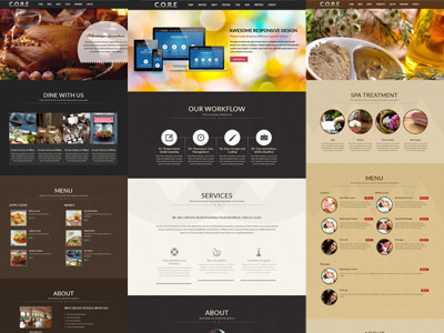 Core - Responsive One Page WordPress Theme background beauty salon business elegant flexible full screen gallery localization one page parallax photography portfolio responsive restaurant single page typography wordpress theme