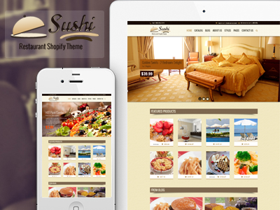 Sushi in process! bar coffee bar hotel theme online responsive restaurant theme shopify theme. html shopping store web design