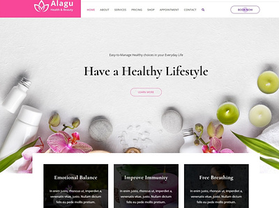 Beauty Salon WordPress Theme beautysalonwebsite responsive salontemplate web design wordpress design