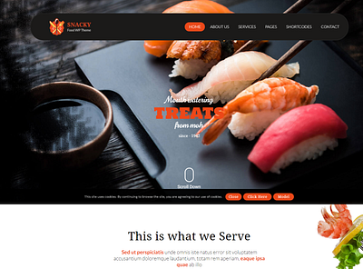 Snacky – Restaurant and Tea Shop WordPress Theme responsive restaurantdesign restaurantwebsite uiuxdesign webdesigntrends