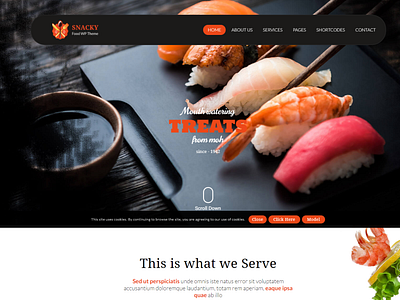 Snacky – Restaurant and Tea Shop WordPress Theme