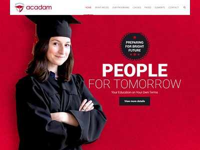 Acadam – University WordPress Theme educationtheme educationwebpage htmlwebsite responsive website wordpresstheme