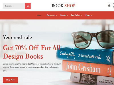 Bookly - Bookstore Shopify Theme design responsive theme website design wordpress