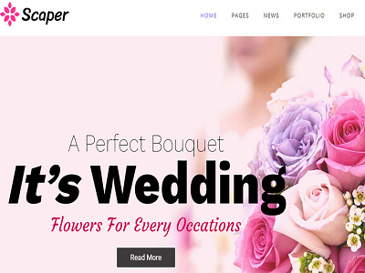 Scaper – Flower Shop WordPress Theme ecommerce responsive theme web design wordpress