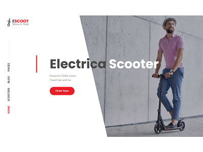 EScoot - Single Product WooCommerce Theme electrica scooter responsive design singleproduct theme woocommerce
