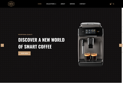 Boom-Coffee Maker Shopify Theme design ecommerce graphic design shopify theme theme ui uiux web design website website design