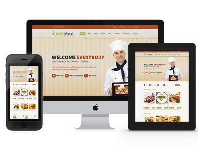 Bella Motel - Restaurant & Bakery Responsive HTML