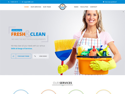 We Clean HTML Template