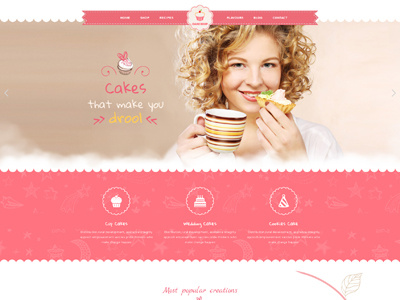 Cake Shop - Shopify Theme for Bakery and Cafe bakery cafe ecommerce food responsive restaurant shopify theme web web design website