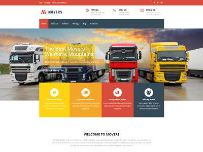 Veda Moving Demo moving relocation responsive theme web design website website design wordpress