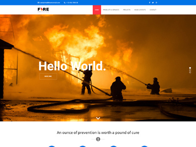 VEDA Fire Service Demo emergency fire service rescue responsive theme web web design website wordpress