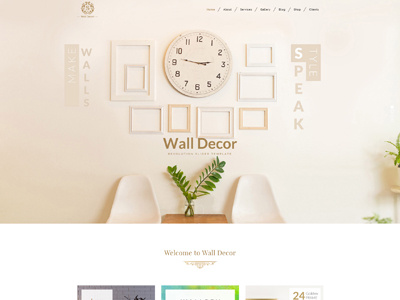 VEDA Wall Decor Demo decoration design ecommerce responsive theme wall decor web web design website wordpress