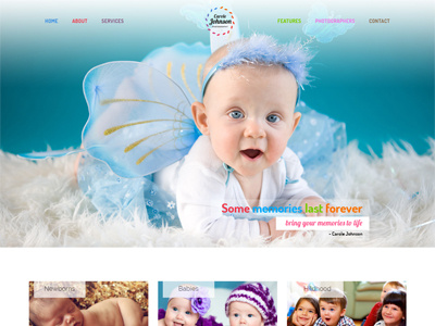 VEDA Baby Photography Demo baby kids photography responsive theme web web design website wordpress