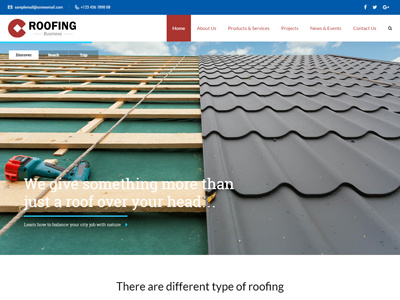 VEDA Roofing Demo ecommerce paving renovate renovation responsive roofing theme web design website website design wordpress