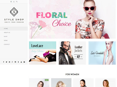 VEDA Style Shop Demo clothes ecommerce fashion responsive shop store theme web design website website design wordpress