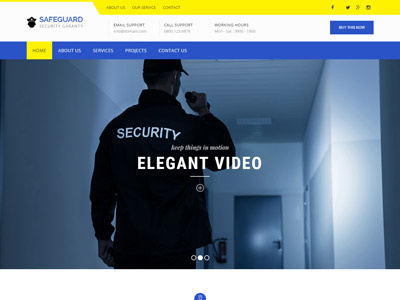 VEDA Security Demo agency responsive security service theme web design website website design wordpress