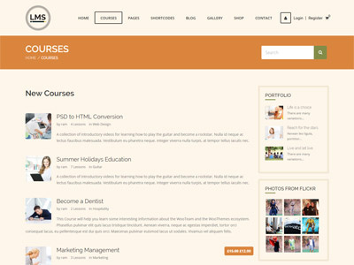 LMS Sensei Demo course ecommerce education lms responsive theme web design website website design wordpress