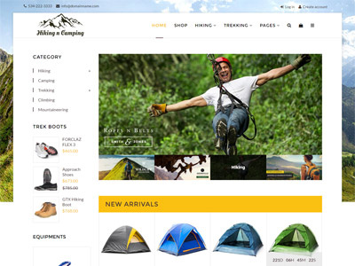 Hiking and Camping Shopify Theme