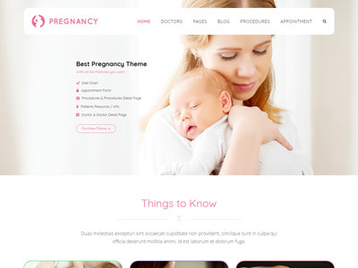 Pregnancy - Health, Medical, Gynecologist Theme doctor ecommerce. website design gynecologist medical pregnancy responsive theme wordpress