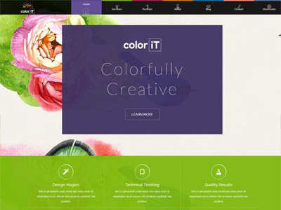 Color IT - Colorful Multipurpose Theme creative multipurpose theme web design website website design wordpress